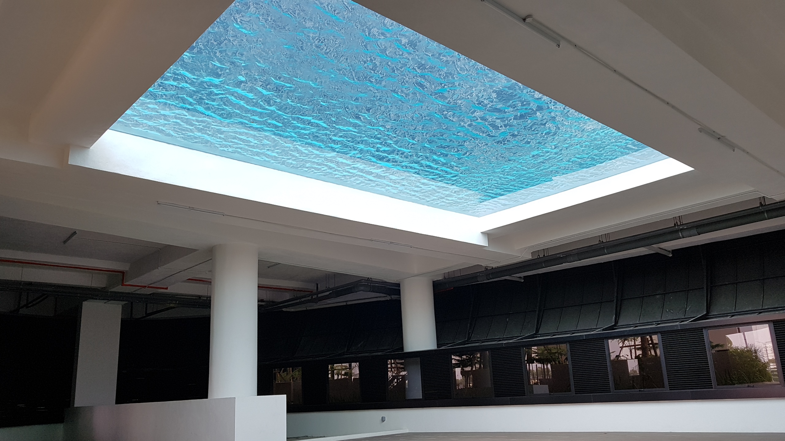 Salt Chlorinator and Underwater Light Prefabricated Container for Steel Swimming Pool