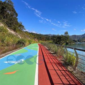 China 6mm Outdoor Safety Rubber Jogging Track Prefabricated Roll Sheet Track wholesale