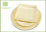 High End Disposable Wooden Plates Camping Dinnerware Sets Smooth Surface