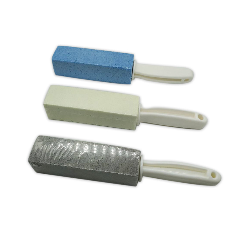 Pumice Stones for Cleaning Scouring Pad Grey Pumice Stick Cleaner for Removing Toilet Bowl Ring Bath Household