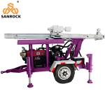 Trailer Mounted Water Well Drilling Machine Portable Hydraulic Water Well
