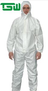 China Waterproof Insulated 75gsm Full Body Disposable Coveralls wholesale