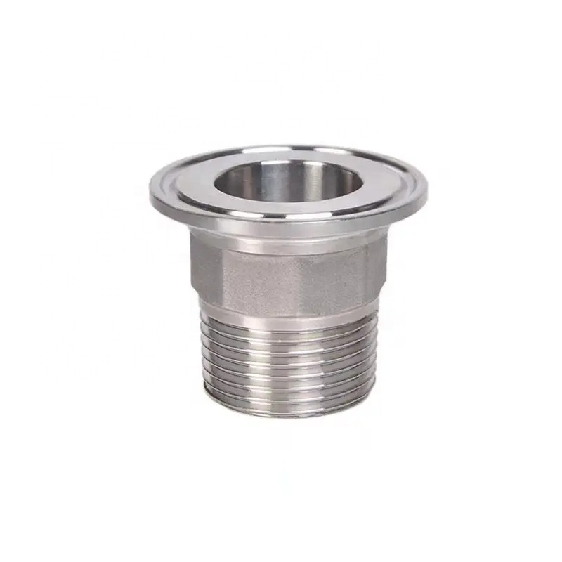 Sanitary Stainless Steel SS304/SS316L Tri Clamp Hex Nipple Thread Ferrule