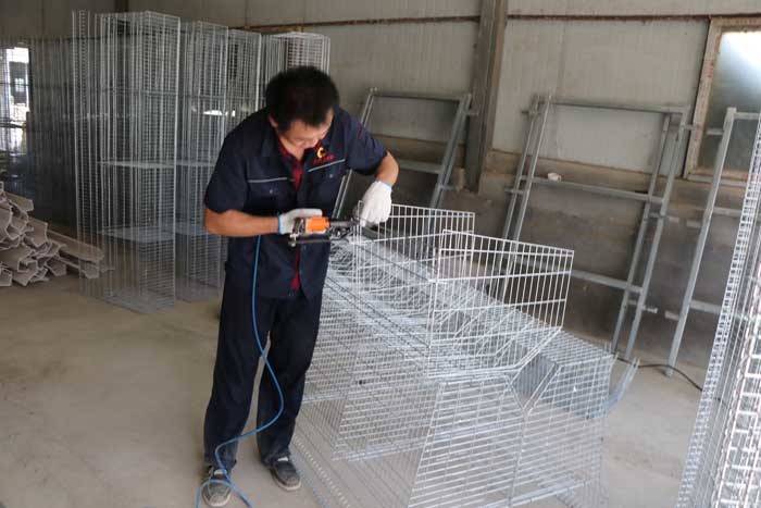 Durable Automatic Chicken Feeding Equipment, Chicken Battery Hen Cage With Drinking System