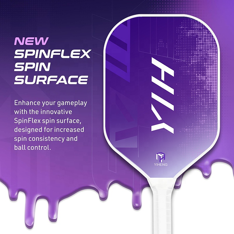YIH Sport Graphite XL Pickleball Paddle Professional Carbon Fiber 16mm Thickness