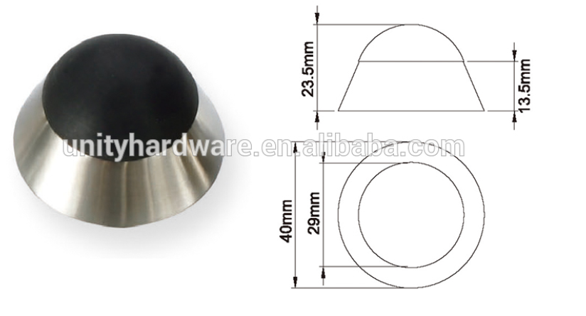 Stainless Steel Flush Bolt Door Accessories for Fire Door Easy Installation Different Length Option