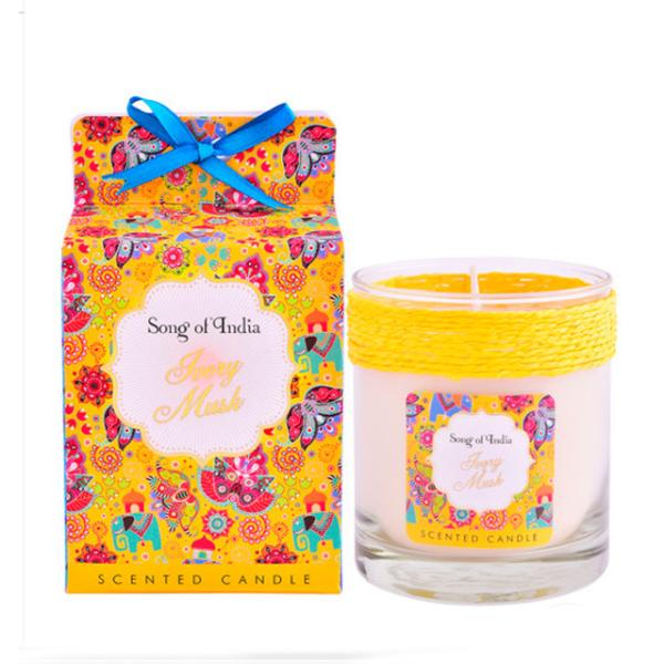 Luxury Painted Packaging Box Scented Jar Candle Soy Wax Glass For Wedding