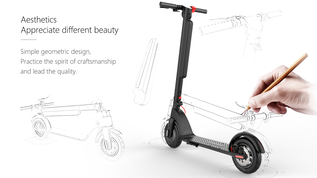 EU/US Warehouse Delivery 350W X8 Folding E-Scooter 10inch 10Ah Electric Scooters for Bluetooth Connectivity