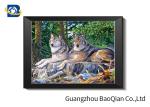 Wolf 5D Lenticular Picture , 3D Deep Effect Lenticular Image Printing