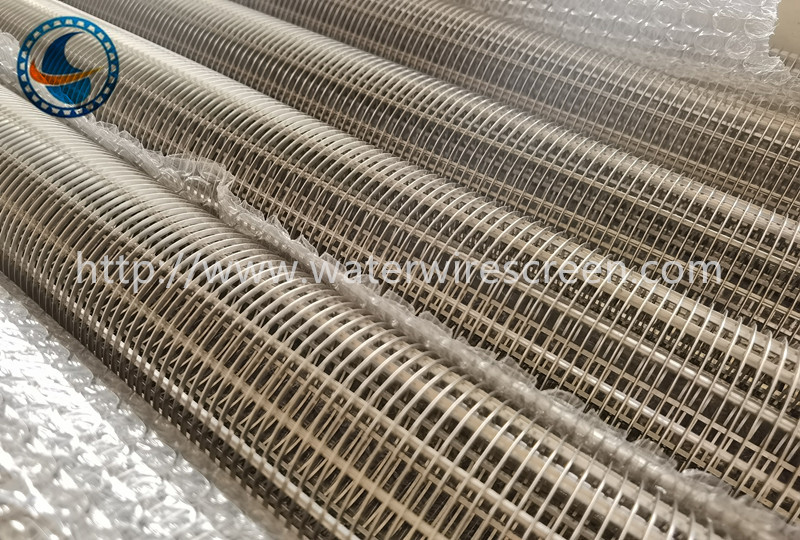 Ss304 Pure Round Winding 2mm Slot Wedge Wire Screen Tube Solid Liquid Separation