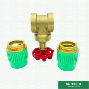 China Concealed Brass Gate Valve With Ppr Connection Heat Insulation High Pressure Stop Valve wholesale