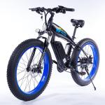 Green Wide Tire Snow Beach Cruiser Electric Bike 26 Inch Wear Resistant