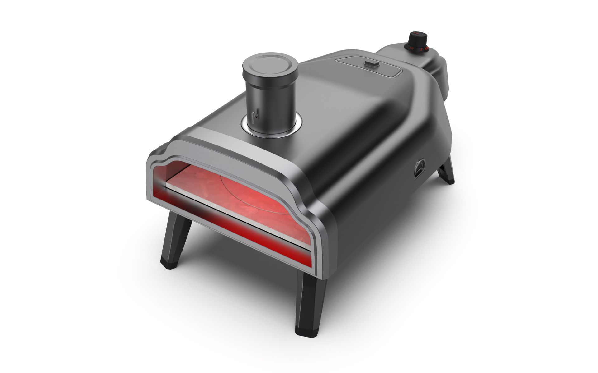 Ignition Piezo Ignition 14 16 Inch Gas Pellet Stove Pizza Maker with Rotating Stone