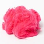 Industrial Recycled Polyester Fiber / Cherry Blossom Pink Polyester Raw Material