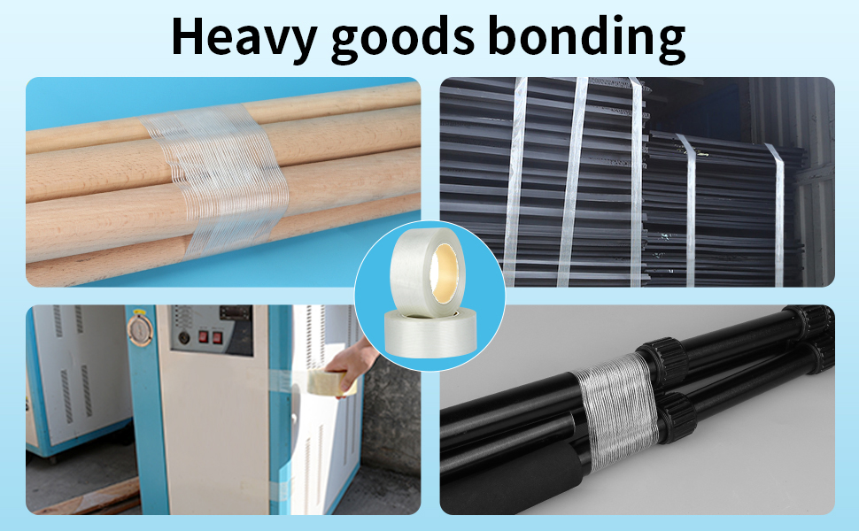 Transparent Self Adhesive Insulation Fiberglass Filament Tape Bi Directional Filament Tape