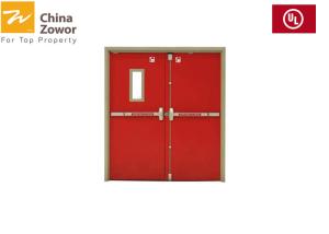 China 1 Hour Rated Gal. Steel Insulated Fire Door For Commercial Buildings/ Powder Coated Finish wholesale