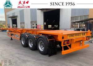 China 40ft Tri Axle Skeletal Trailer With Airbag Suspension wholesale