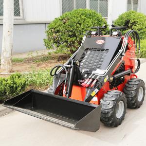 China Brand Gasoline Engine LH380S Wheels Track 890kg Bucket Skid Steer Loader wholesale