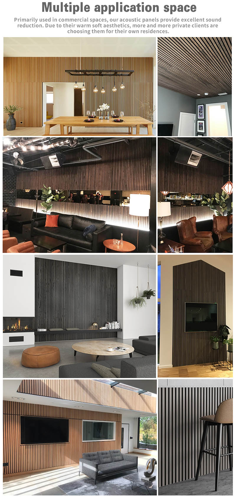 Factory Customized Internal Decorative Slat Wood And Pet Wall Slat Acoustic Wooden Polyester Panel For Stadium