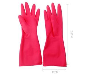 China Customizable Cotton Flock Lined Latex Gloves with Waterproof Coating wholesale