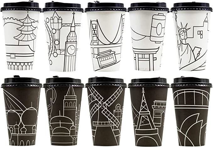 330ml Thick Custom Disposable Paper Cups Milk Tea Coffee Paper Cups