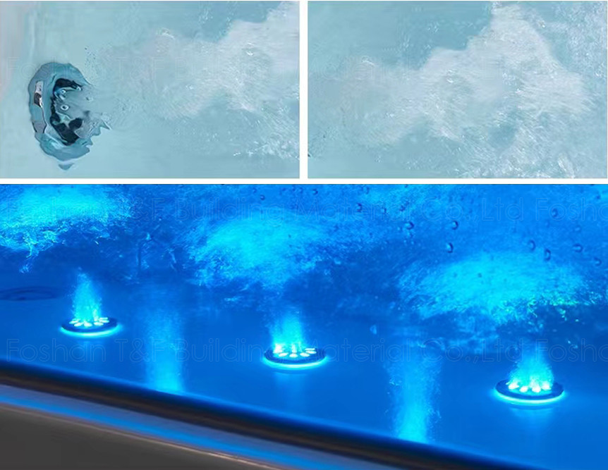 One Adult Person Fiberglass Jacuzzi Bathtub Bathroom Corner Whirlpool Massage