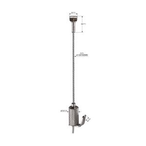 China Heavy Duty Brass Cable Hanging System With Adjustable Height wholesale