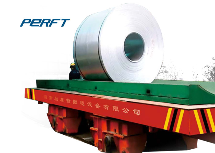 30 ton Heavy Duty Battery Operated Coil Transfer Car Electric Material Transportation