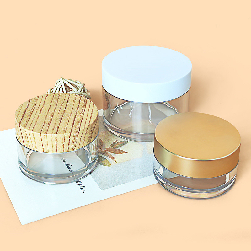 Custom Logo Wide Mouth 200ml PET Plastic Jar for Food and Candy Transparent Empty Customized Accepted Logo Food Grade