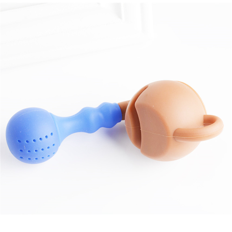 Teapot Shape Designed Silicone Strainer Tea Leaves Filter Bag Ball Mesh Silicon Tea Cup Steeper Infuser