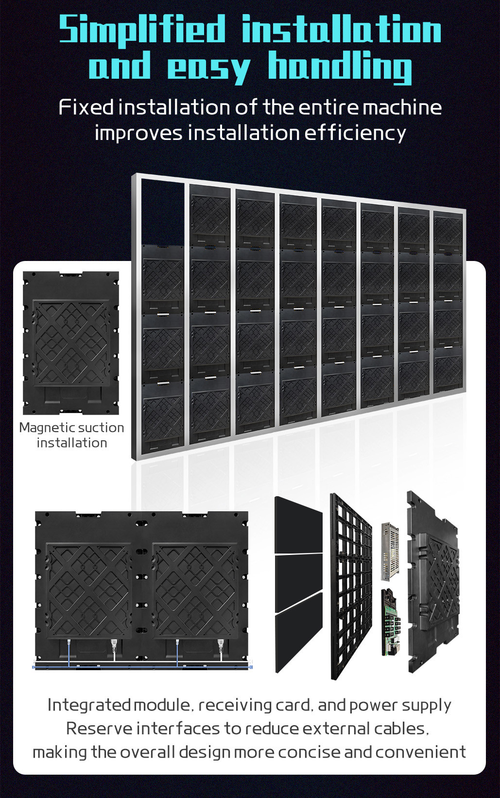 Full Color LED Advertising Displays Led Digital Billboard Size 320 x 480 mm