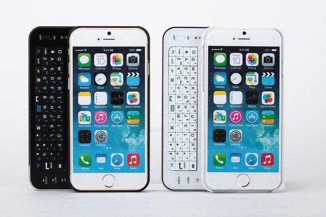Newest High Grade Ultra Thin Slid-out Back Light Bluetooth Wireless Keyboard Case phone Cover for Apple iPhone 6 Mac PC