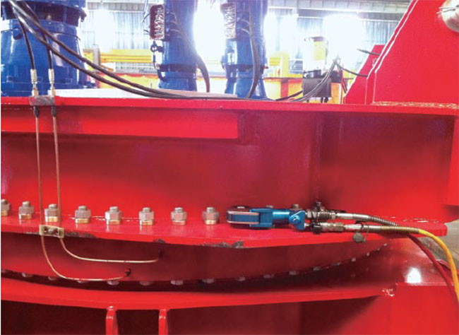 Cordless Hydraulic Power Tools , Industrial Adjustable High Torque Hydraulic Wrench PX Hollow