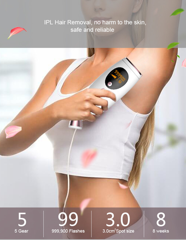 24W Rechargeable Handheld Laser Hair Remover 990000 Times