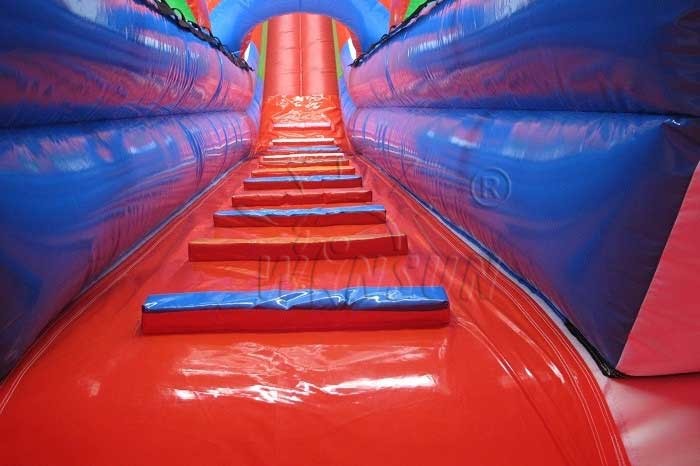 Double Lane Large Inflatable Slide Customized Size For Adults / Children