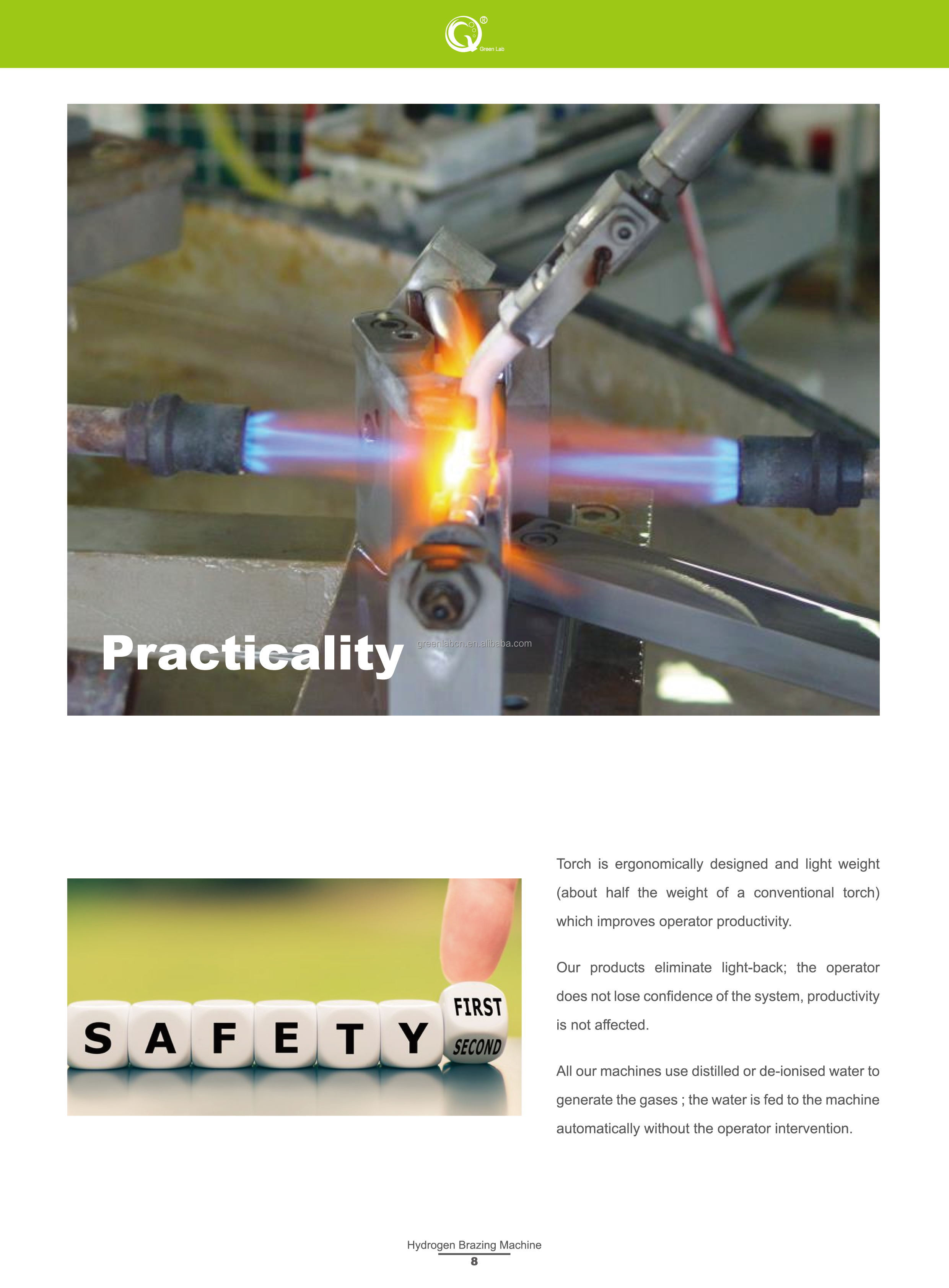 2LPM Output Safeflame Gas Flame Torch Welding Manipulator Oxygen Hydrogen Gas Generator