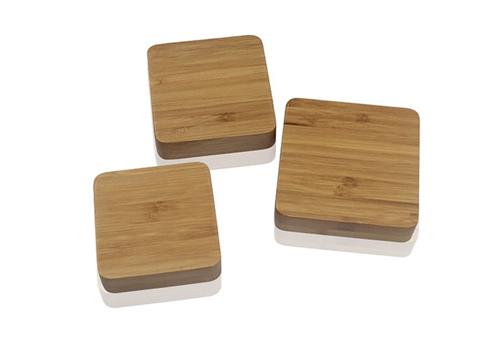 Color Printing Logo Wireless Portable Power Bank , 10400mAh Bamboo Power Bank