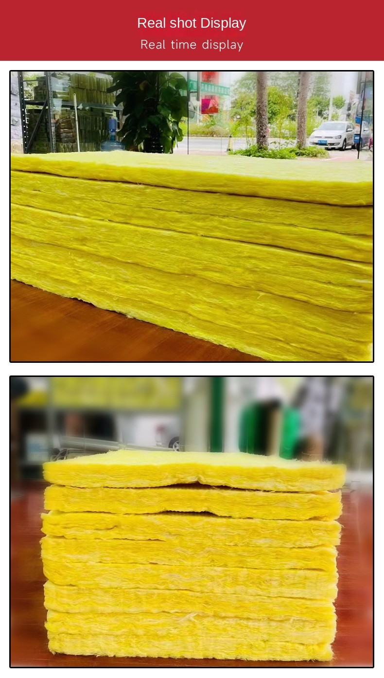 Wall Thermal Insulation Glass Wool Board With Foil Building Material 1.2m Length