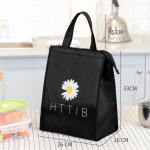 China OEM Custom Logo Insulated Cooler Bags Black Waterproof Cotton Freezer Bags wholesale