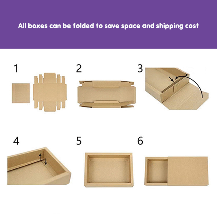 Valentines Day Wedding Biscuit Candy Box Cosmetic Folding Paper Package Gift Box Lipstick Package Drawer Box