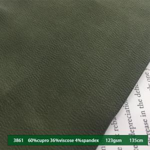 China 60% Cupro 36% Viscose 4% Spandex 123gsm Rayon Viscose Fabric Elastic wholesale