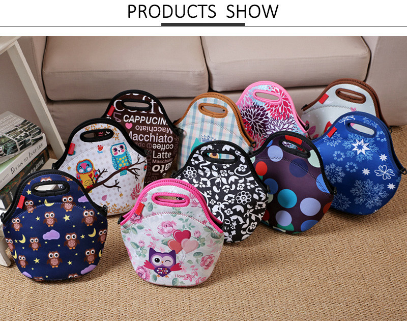Food Waterproof Insulated Neoprene Shoulder Picnic Cooler Bag