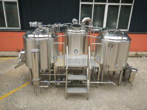 China Plc Control Craft Beer Brewing Equipment , Commercial Beer Distillery Equipment wholesale