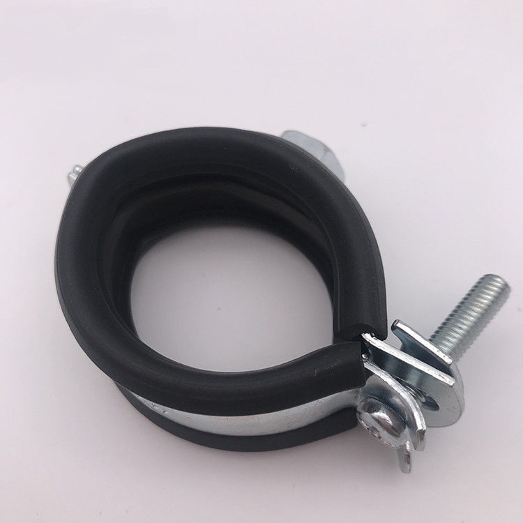Steel/Aluminum/Brass/Copper/Iron/Carbon steel Heavy Duty Rubber Coated Clamps for Pipes