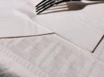 White Disposable Paper Tablecloth 1.37mx2.74m Flexible No Folding