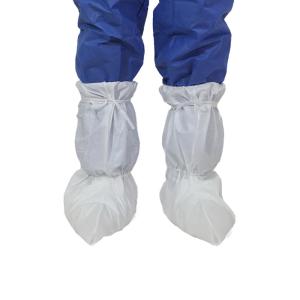China Chemical Resistance Disposable Boot Cover Anti Slip Film 20-75gsm wholesale