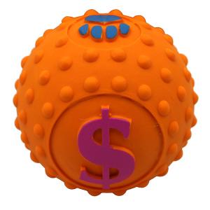 China Squeaker Interactive Dog Chewing Ball Soft Latex Natural Rubber wholesale