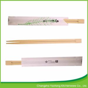 China Natural Japanese Reusable Bamboo Chopsticks Custom Logo Twins 24cm Length wholesale