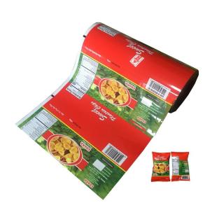China Custom Heat Seal Flexible Packaging Rollstock Film For Snack Food Potato Tortilla Corn Veggie Grain Plantain Banana Chips wholesale