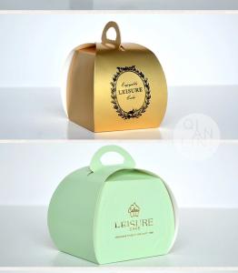 China 300gsm QS 10*10*10cm Dessert Takeaway Boxes wholesale